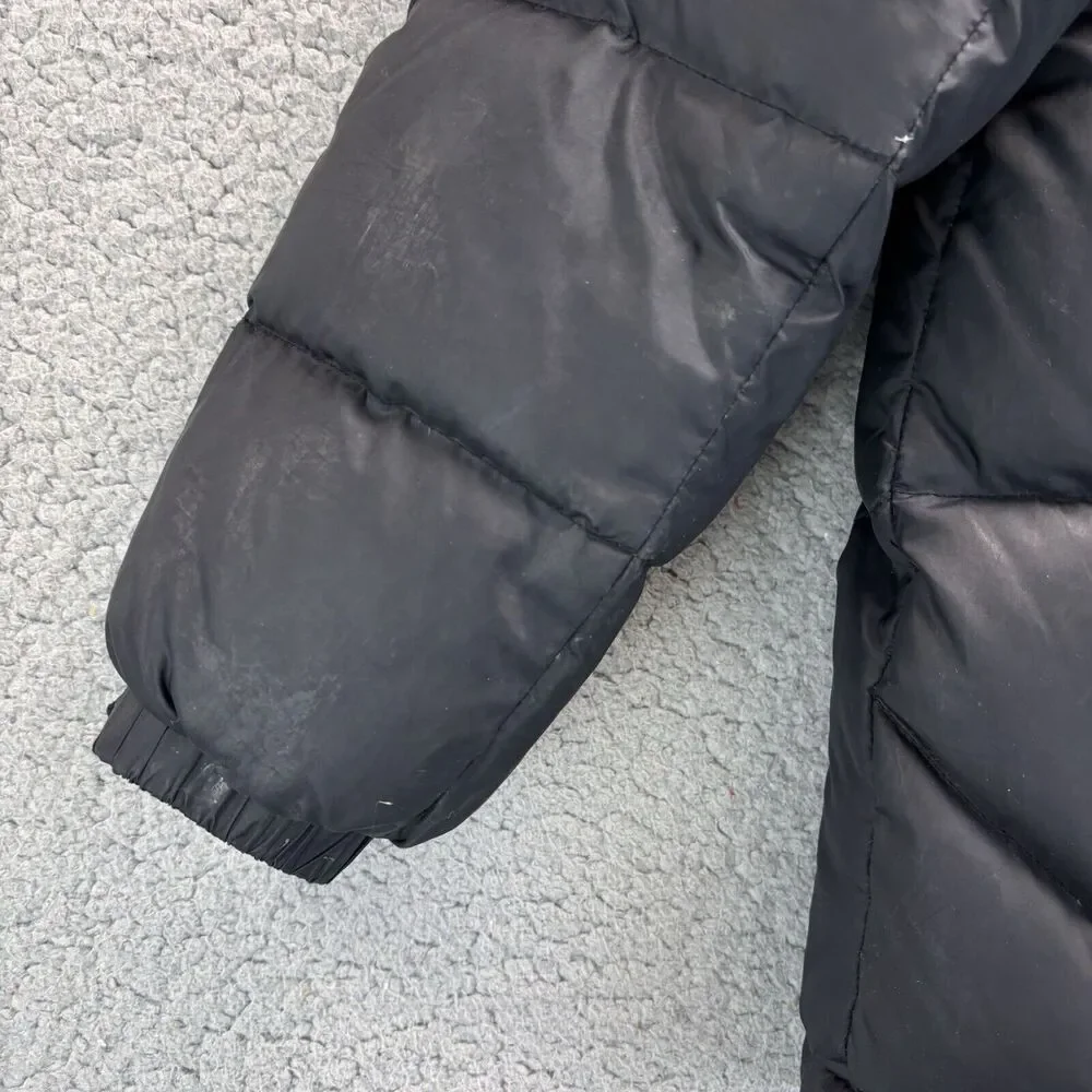 Gap Kids Down Puffer Youth L‎ 10 HoodedJacket Coat Snow Ski **ZIPPER FLAW READ**